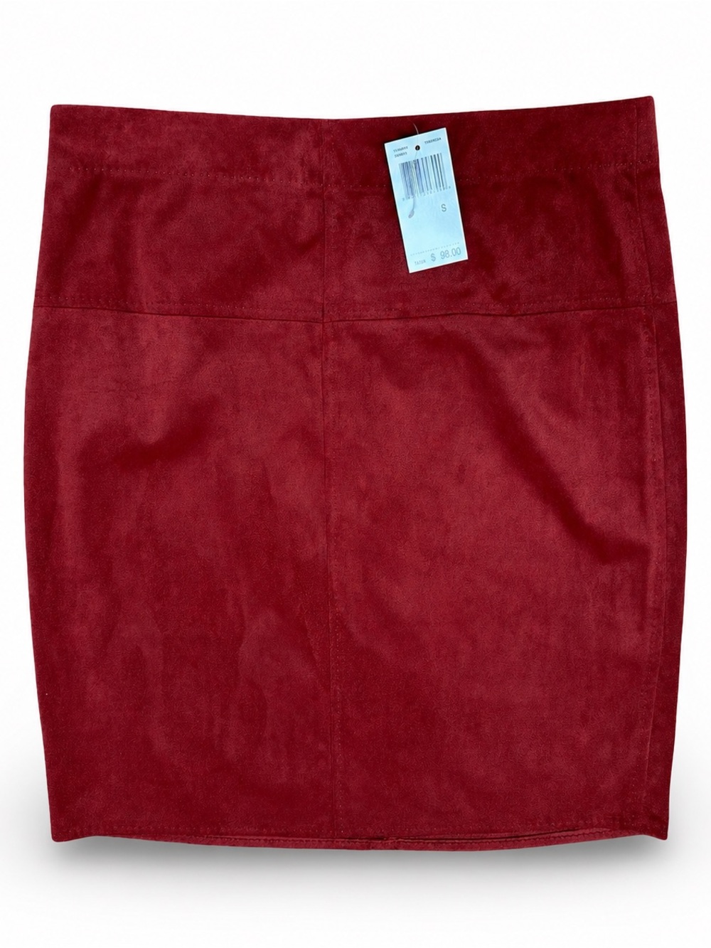 NWT‎ Max Studio Terracotta Faux Suede A-Line Mini Skirt - Size S